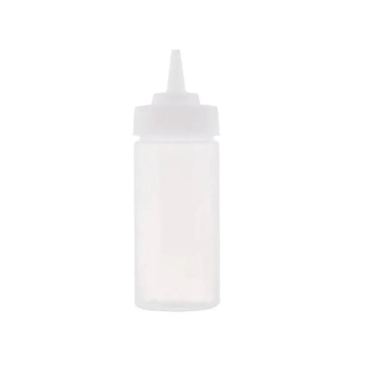 Tablecraft 10853C Polypropylene Clear Squeeze Bottle 5.86 x 5.86 x 17.14 cm, 8 oz