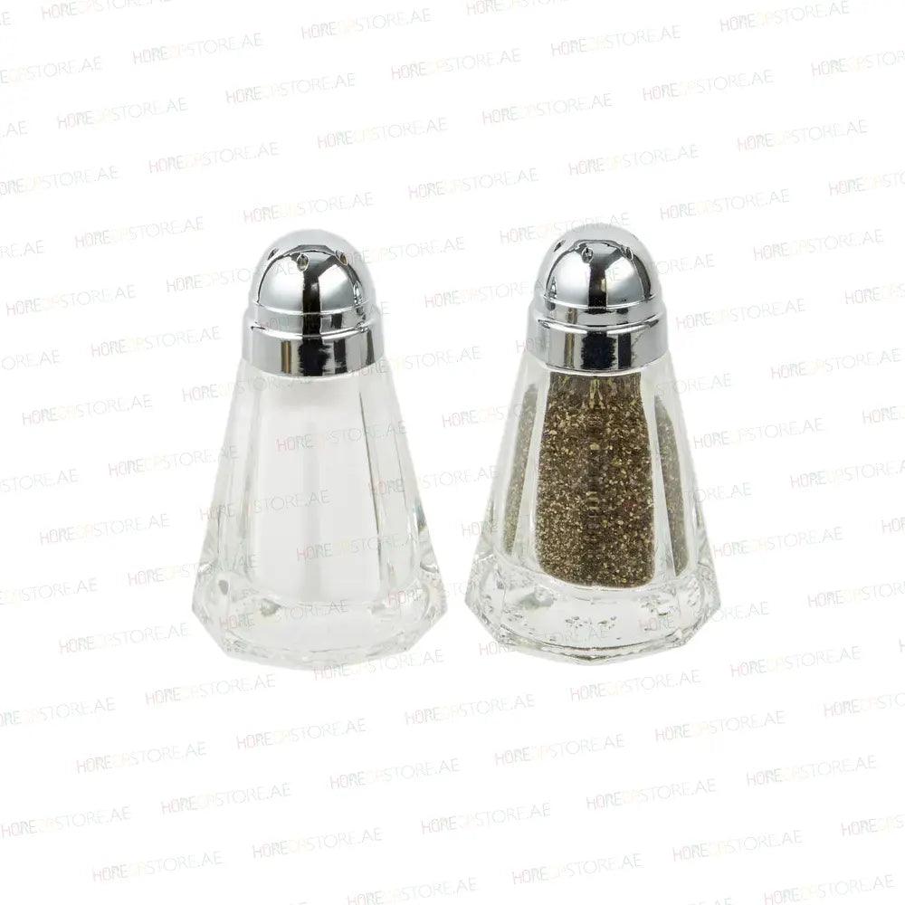 Buy Tablecraft 80sandp 2 Paneled Glass Salt And Pepper Shaker Chrome Top And Glass Body Capacity 1
