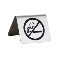 Tablecraft B8 Stainless Steel Non Smoking Sign,  L 6.35 x W 6.99 x H 4.74 cm