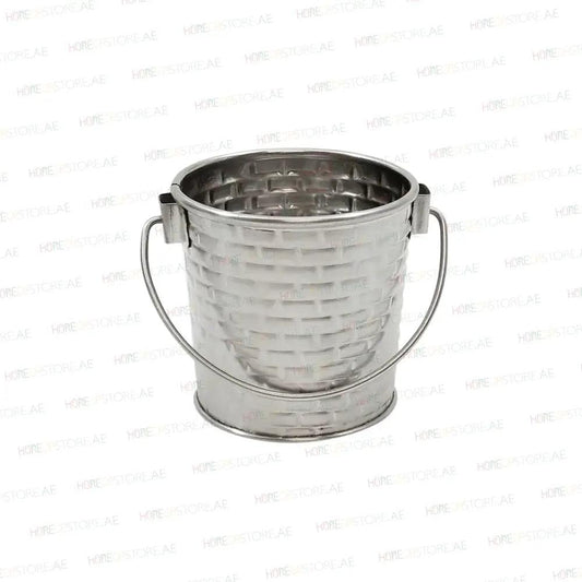 Tablecraft GTSS33 Steel Small Pail With Handle, 3.7" x 3.1" x 3.2"