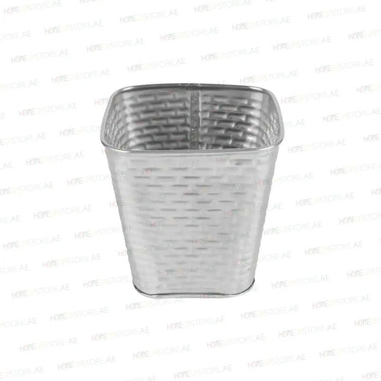 Tablecraft GTSS4 Steel Tapered Square Fry Cup, 3.8" x 3.8" x 3.6" - HorecaStore