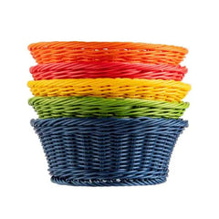 Tablecraft HM1175A Handwoven Baskets Ridal Color Assorted Collection 8.25"