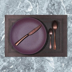 Wundermaxx 951.244 Poly Vinyl Placemat Brown 30.5 X 45.7 cm, Pack of 10