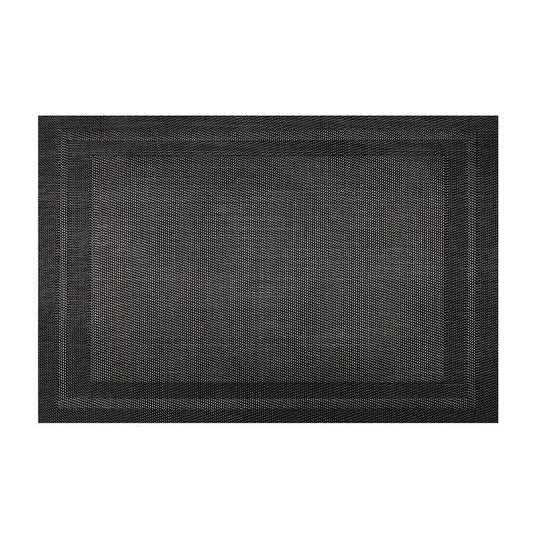 Wundermaxx 951.245 Poly Vinyl Placemat Black and Golden 30.5 X 45.7 cm, Pack of 10