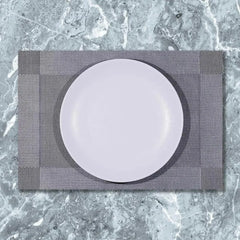 Wundermaxx 951.250 Poly Vinyl Placemat Grey 30.5 X 45.7 cm, Pack of 10