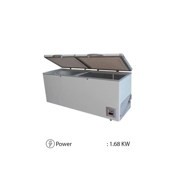 THS BD/BC-468 Electric Double Door Chest Freezer Flat or Curved Bottom Structure, Power 1.68 KW - HorecaStore