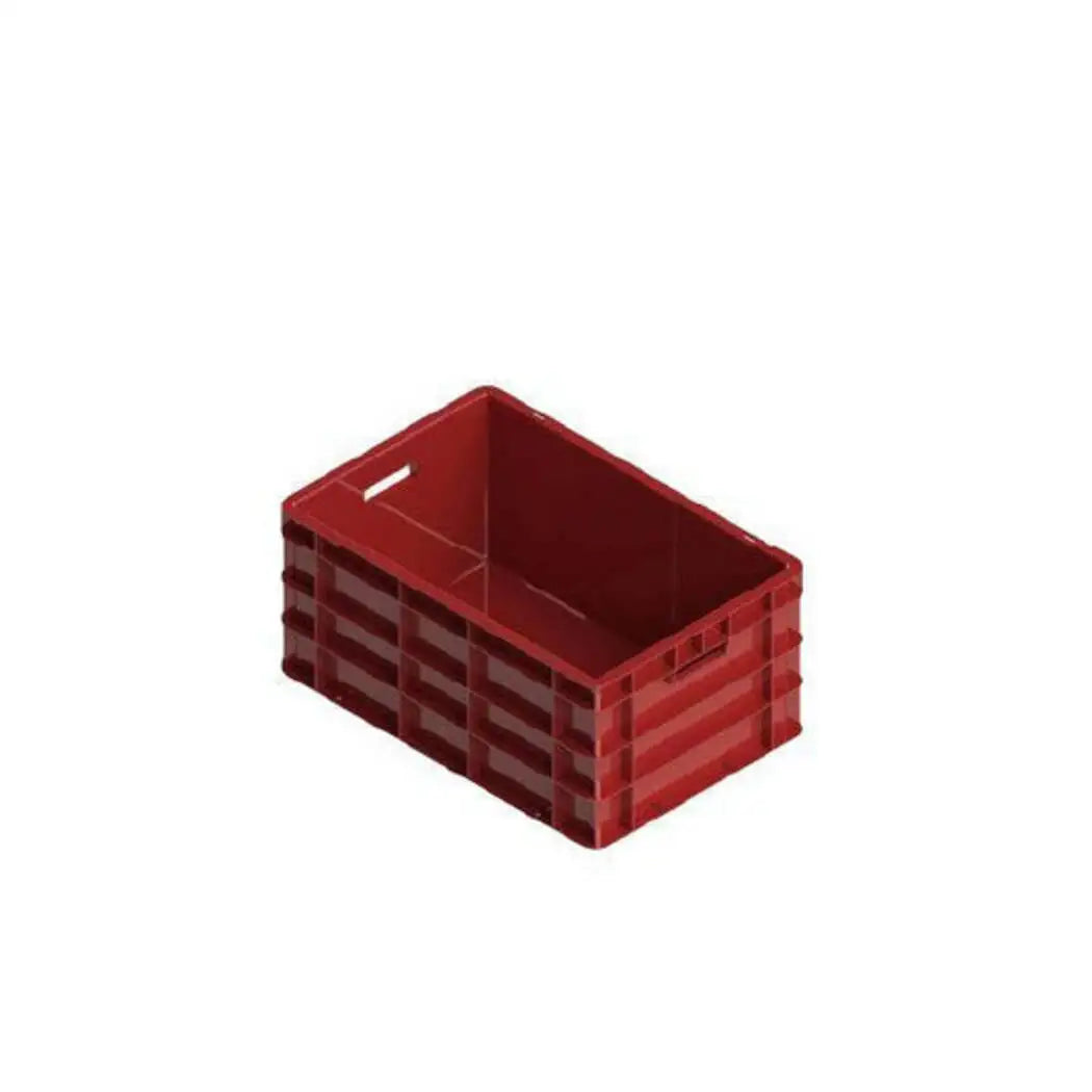 THS Plastic Closed Crate L 600 x W 400 x H 280mm Red