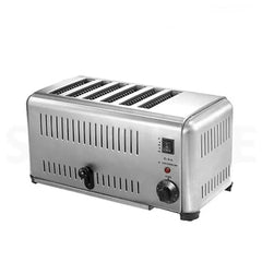 THS ETS-6 Electric 6 Slots Bread Toaster Round Edges Design, Power 2500W