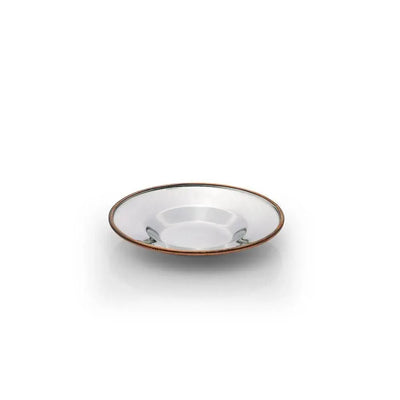 THS Hammered Finish Stainless Steel Bowl 12x5cm with Uliner 16x2cm, copper