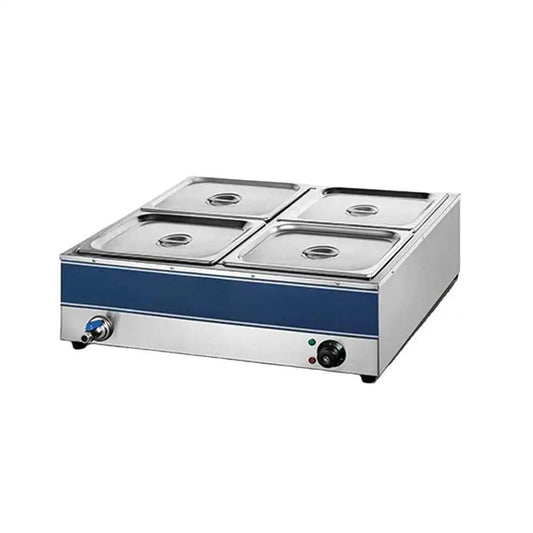 THS HB-4TA Electric 4 Compartment Commerical Bain Maire With 2 GN Lids, Power 1.6 KW, 78 X 74 X 31.5 cm - HorecaStore
