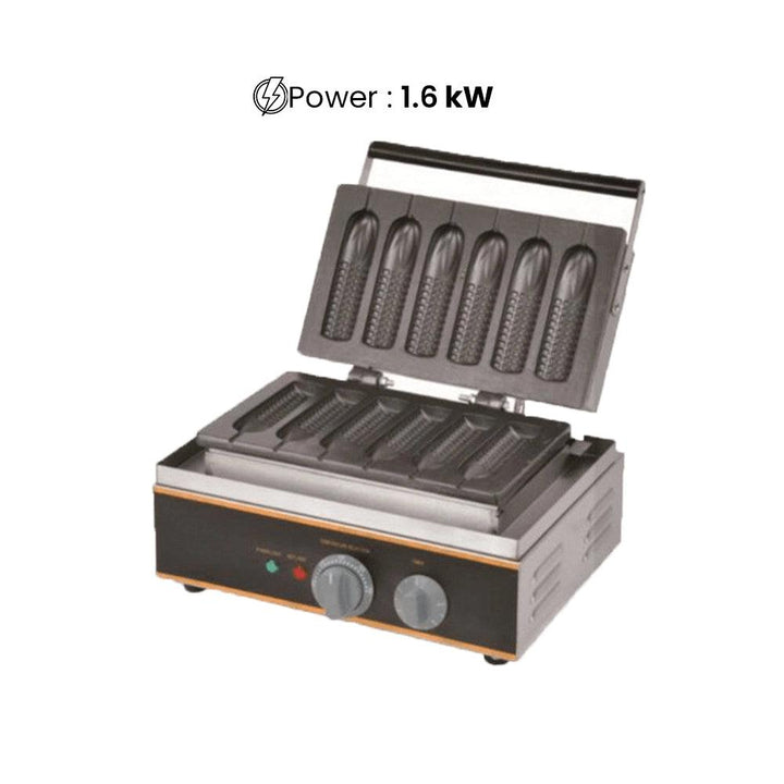 THS HX-119 Electric 6-Sticks Waffle Maker, Power 1.6 KW - HorecaStore