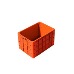 THS Plastic Meat Crate Red L 60 x W 40 x H 35 cm, Red