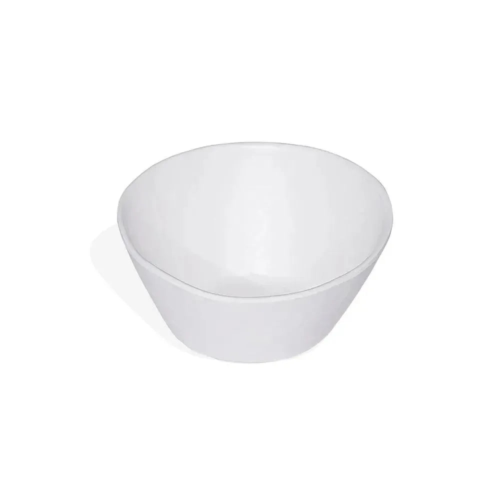 THS Melamine Hammered Finish Bowl 5.7" White