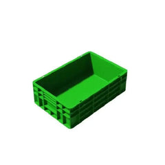 THS Plastic Closed Crate L 600 x W 400 x H 170mm Green