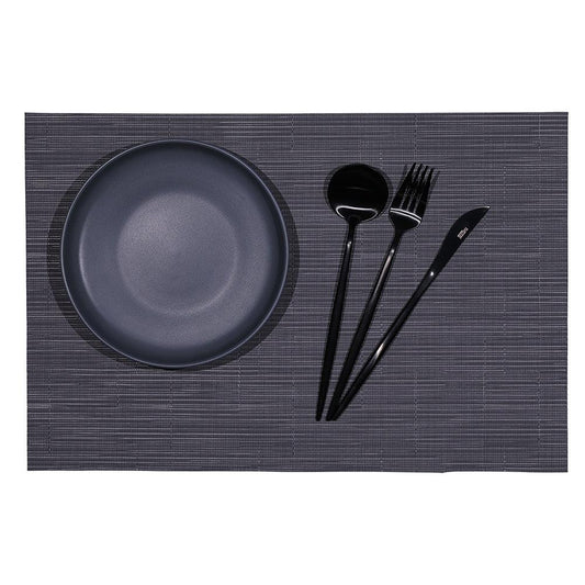 THS 951.240 Poly Vinyl Placemat Grey 30.5 X 45.7 cm, Pack of 10