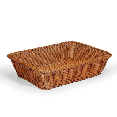 Wundermaxx PRB403010 Poly Rattan Display Basket Brown, 40X30X10CM