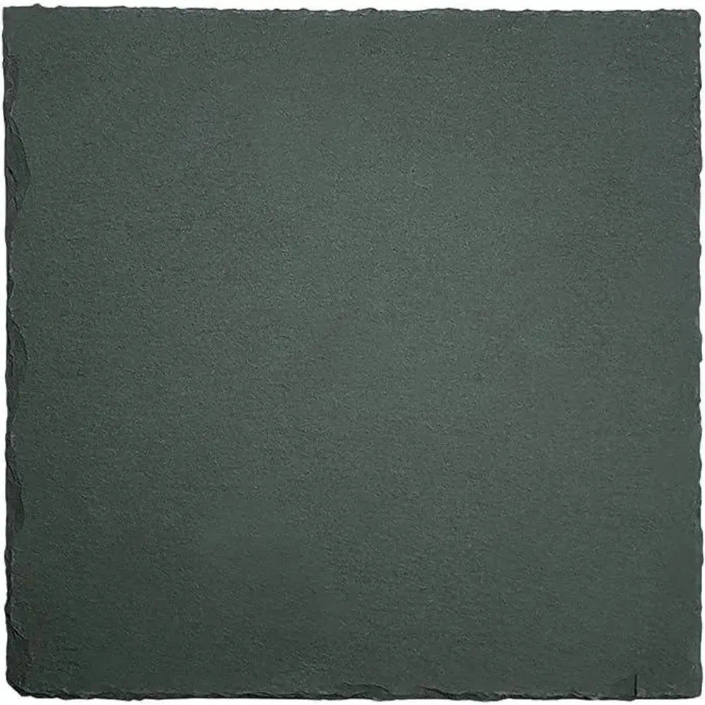 THS SL0001 Square Slate Plate 20X20CM Charcoal