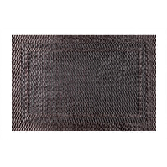 THS 951.244 Poly Vinyl Placemat Brown 30.5 X 45.7 cm, Pack of 10