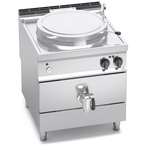 THS Stainless steel 150L Electric 18kW Boiling Pan With Indirect Heating W80 X H90 X D90cm