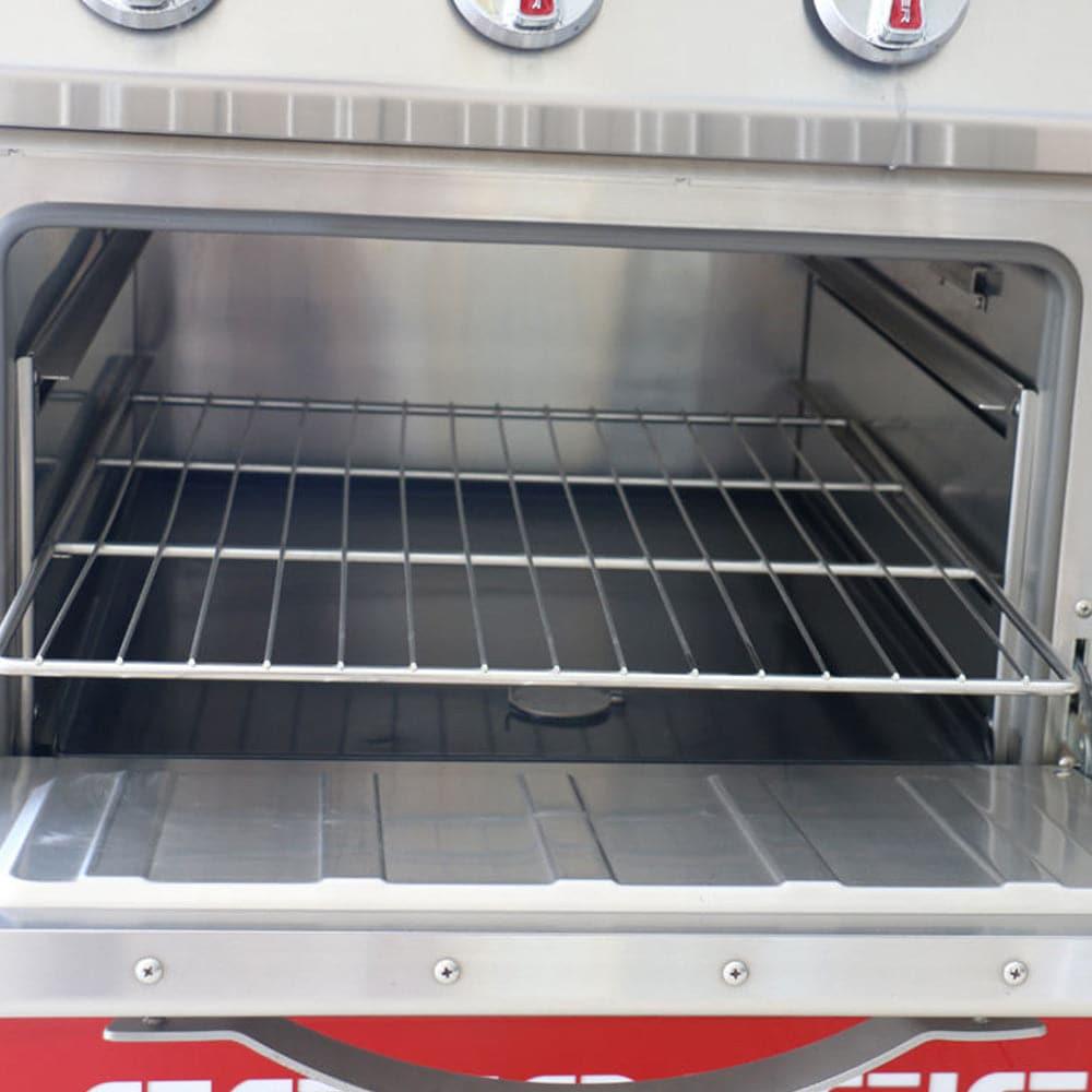 THS Stainless Steel Electric 15.2 kW heavy-duty Electric 4 Hot Plate Cooker and Oven, 80 X 90 X 97cm