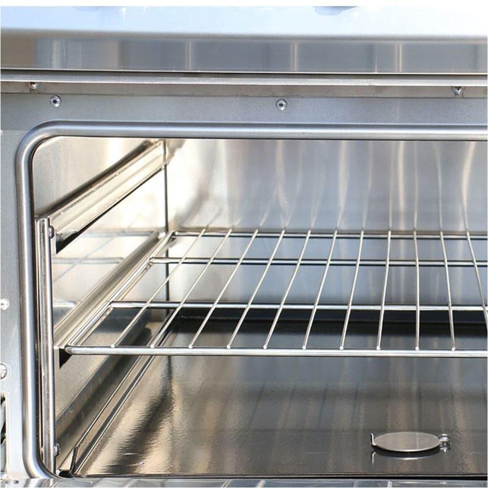 THS Stainless Steel Gas 4 Burner With Oven, 80 x 90 x 97 cm