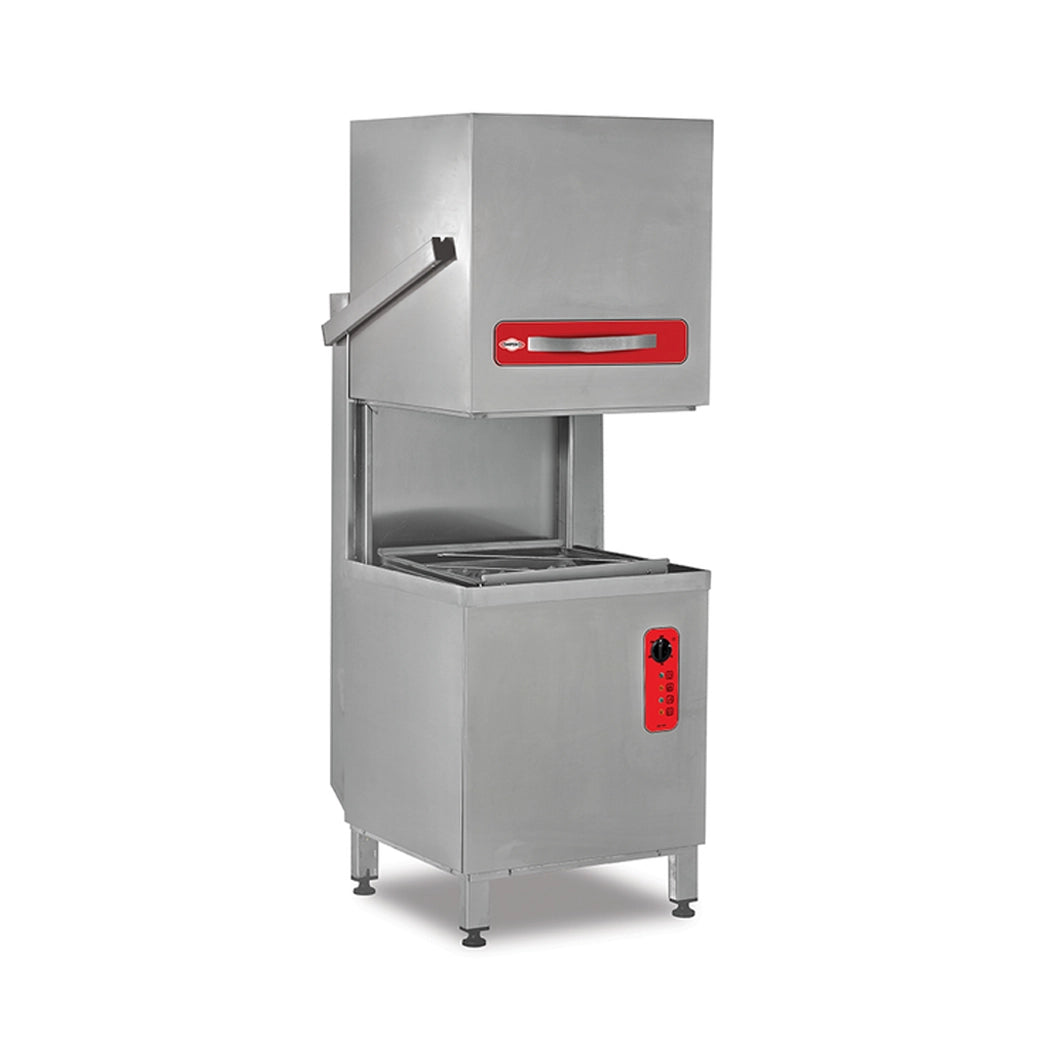 THS Stainless Steel Hood Type Dishwasher 9.5kW, 69.6x76.5x148.5cm