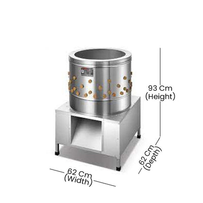 THS SX60-1100W Electric 1100W Chicken Feather Plucking machine - HorecaStore