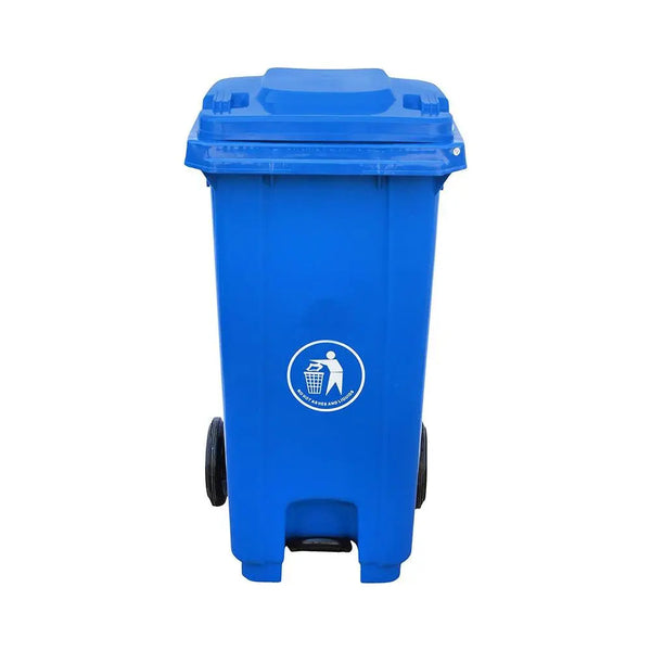 THS Waste Bin 120 Liters With Pedal, Blue