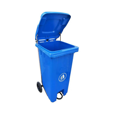 THS Waste Bin 120 Liters With Pedal, Blue