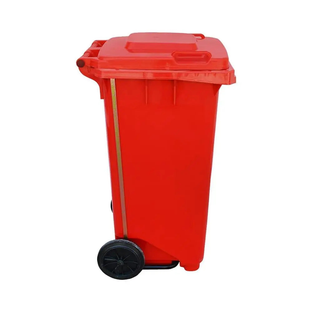 THS Waste Bin 120 Liters With Pedal, Red