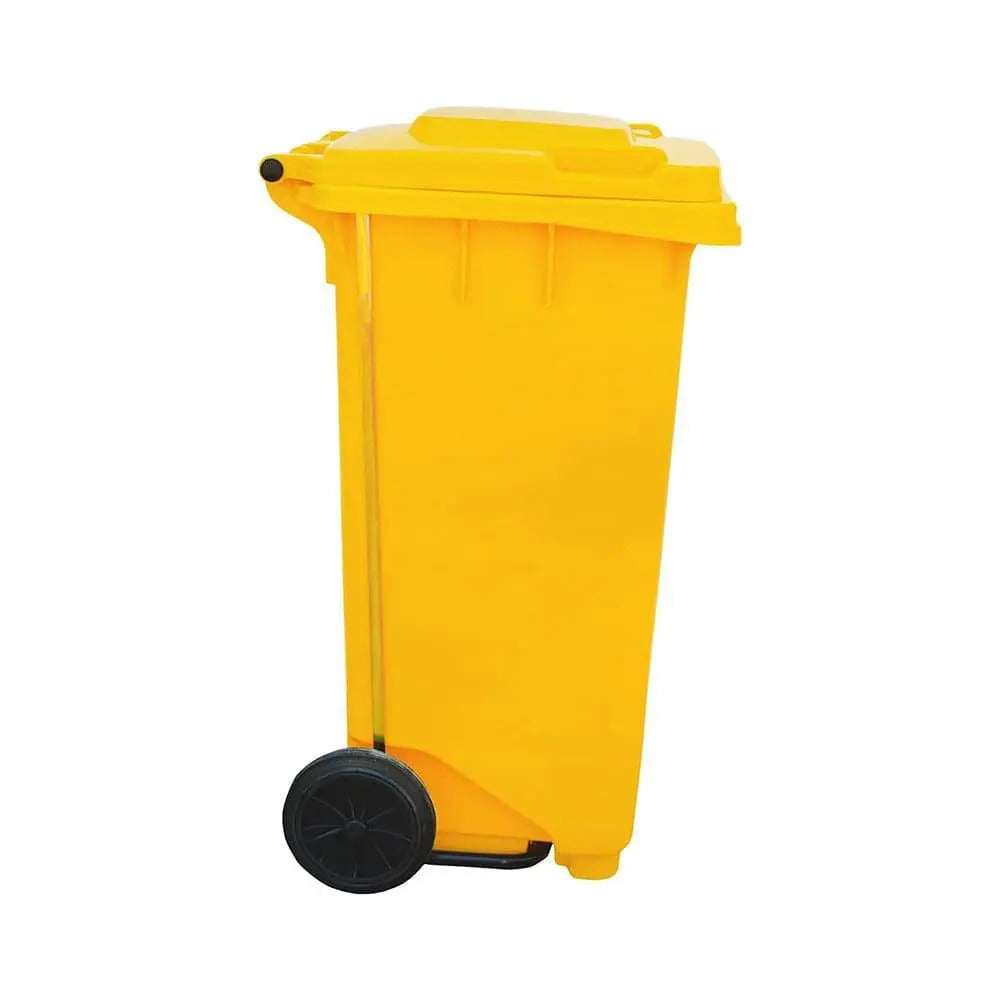 THS Waste Bin 240 Liters With Pedal, Yellow