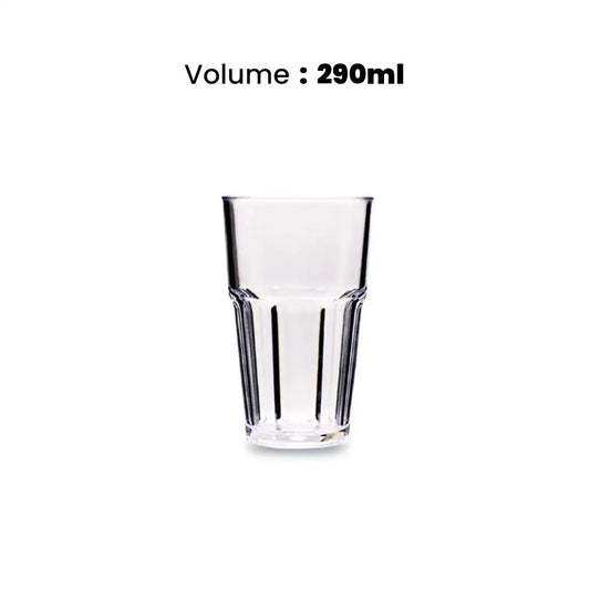 Tribeca  Avanos Stackable Polycarbonate Pc Clear Tumbler 290 ml, BOX QUANTITY 140 PCS