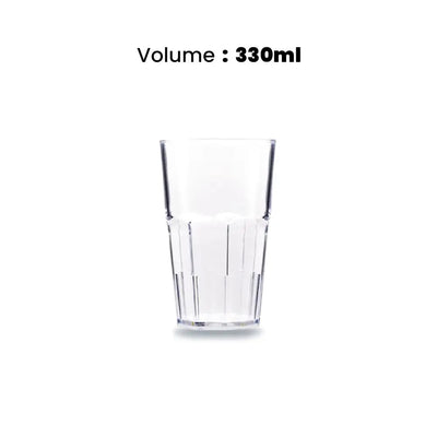 Tribeca Avanos Stackable Polycarbonate Pc Clear Tumbler 330 ml, BOX QUANTITY 140 PCS