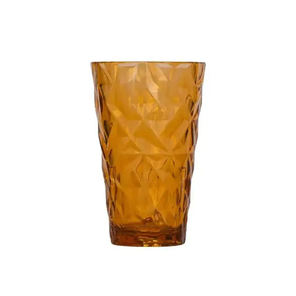 Tribeca Exclusive Prisma Polycarbonate Clear Amber Tumbler 300+ml, BOX QUANTITY 36 PCS