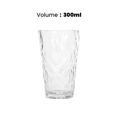 Tribeca Exclusive Prisma Polycarbonate  Clear Blue Tumbler 300+ml, BOX QUANTITY 36 PCS