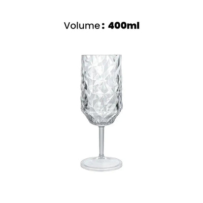 Tribeca Exclusive Prisma Polycarbonate Pc Clear Goblet  400 ml, BOX QUANTITY 36 PCS