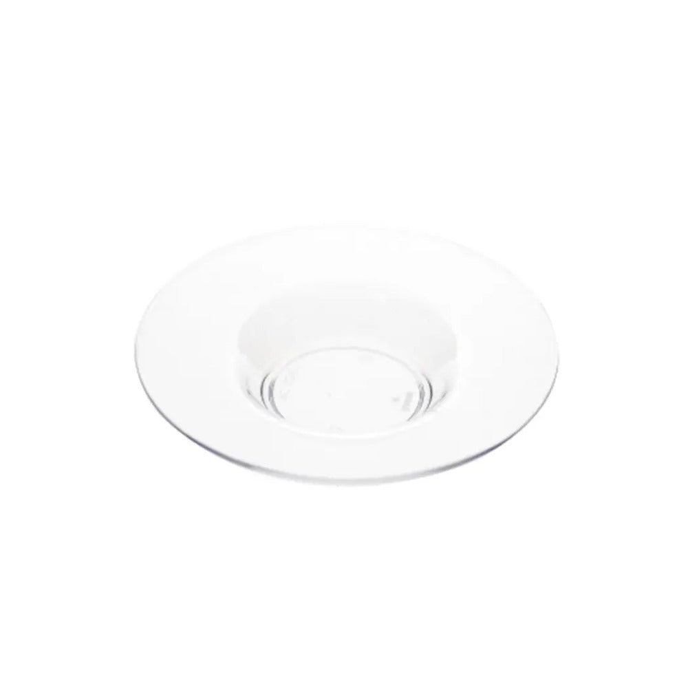 Tribeca Polycarbonate Clear Espresso Saucer 70 ml, BOX QUANTITY 72 PCS