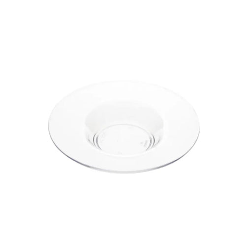 Tribeca Polycarbonate Clear Espresso Saucer 70 ml, BOX QUANTITY 72 PCS