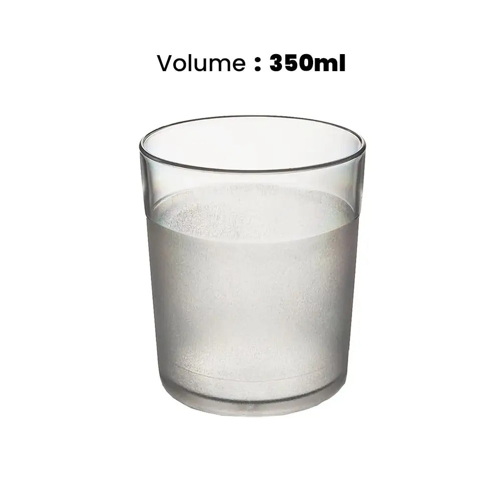 Tribeca Polycarbonate Clear Frosted Tumbler Econ 350 ml, BOX QUANTITY 200 PCS