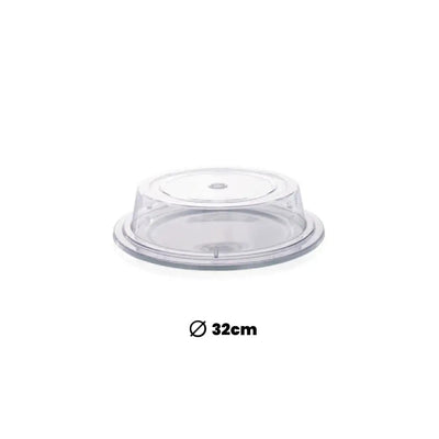 Tribeca Polycarbonate Clear Plate Cover 32 Cm, BOX QUANTITY 25 PCS