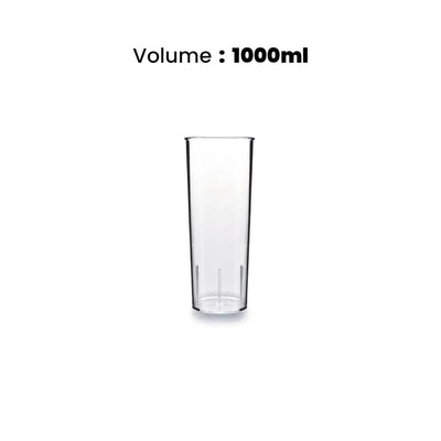 Tribeca Polycarbonate Tender Cocktail Glass 1000 ml Handle, BOX QUANTITY 100 PCS