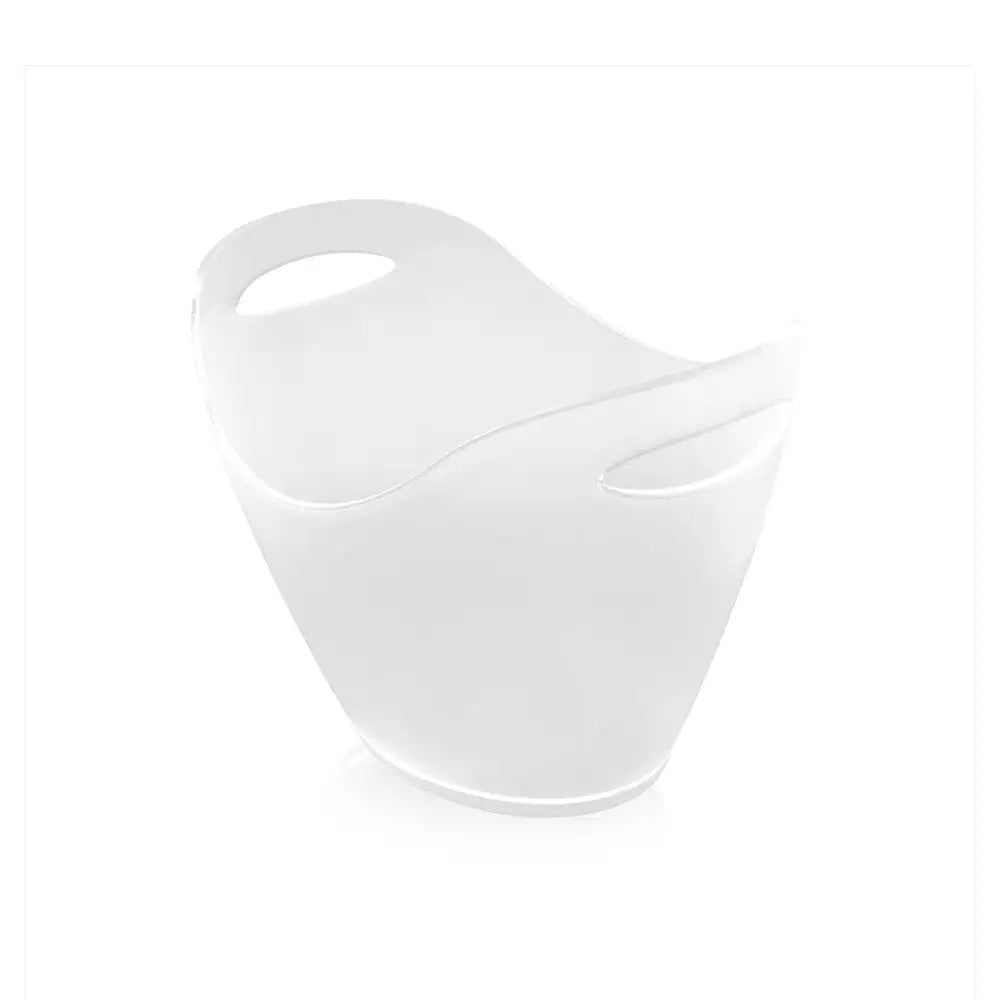 Tribeca Polycarbonate White Champagne Bucket Frosted 35 x 26 cm, BOX QUANTITY 5 PCS