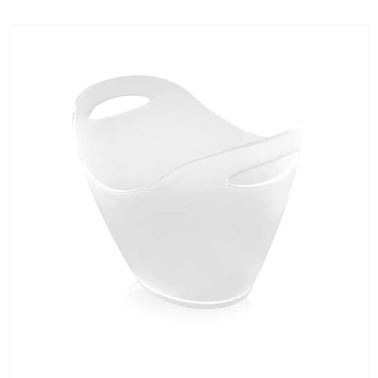 Tribeca Polycarbonate White Champagne Bucket Frosted 35 x 26 cm, BOX QUANTITY 5 PCS