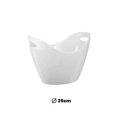 Tribeca Polycarbonate White Champagne Bucket Ps 29 x 24 x cm, BOX QUANTITY 8 PCS