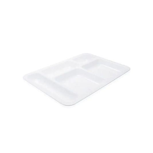 Tribeca Polycarbonate White Compartment Tray 4 cm, BOX QUANTITY 20 PCS