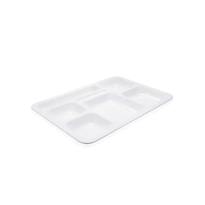 Tribeca Polycarbonate White Compartment Tray 5 cm, BOX QUANTITY 20 PCS