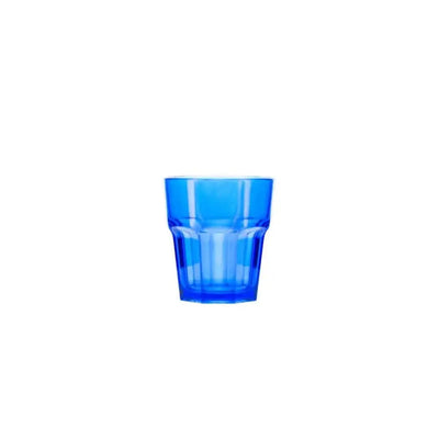 Tribeca Premium Polycarbonate Pc Clear Blue Tumbler 250 ml, BOX QUANTITY 100 PCS