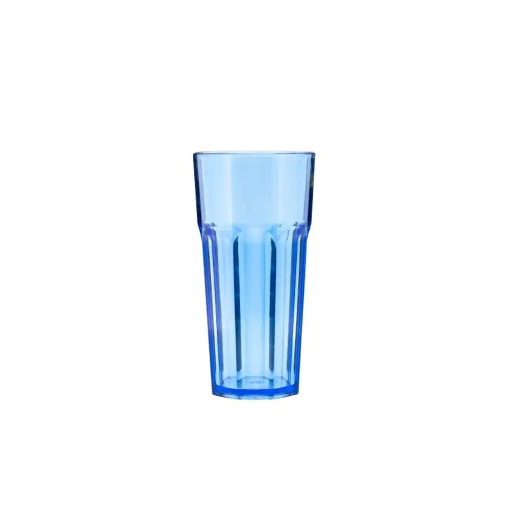 Tribeca Premium Polycarbonate Pc Clear Blue Tumbler 360 ml, BOX QUANTITY 60 PCS