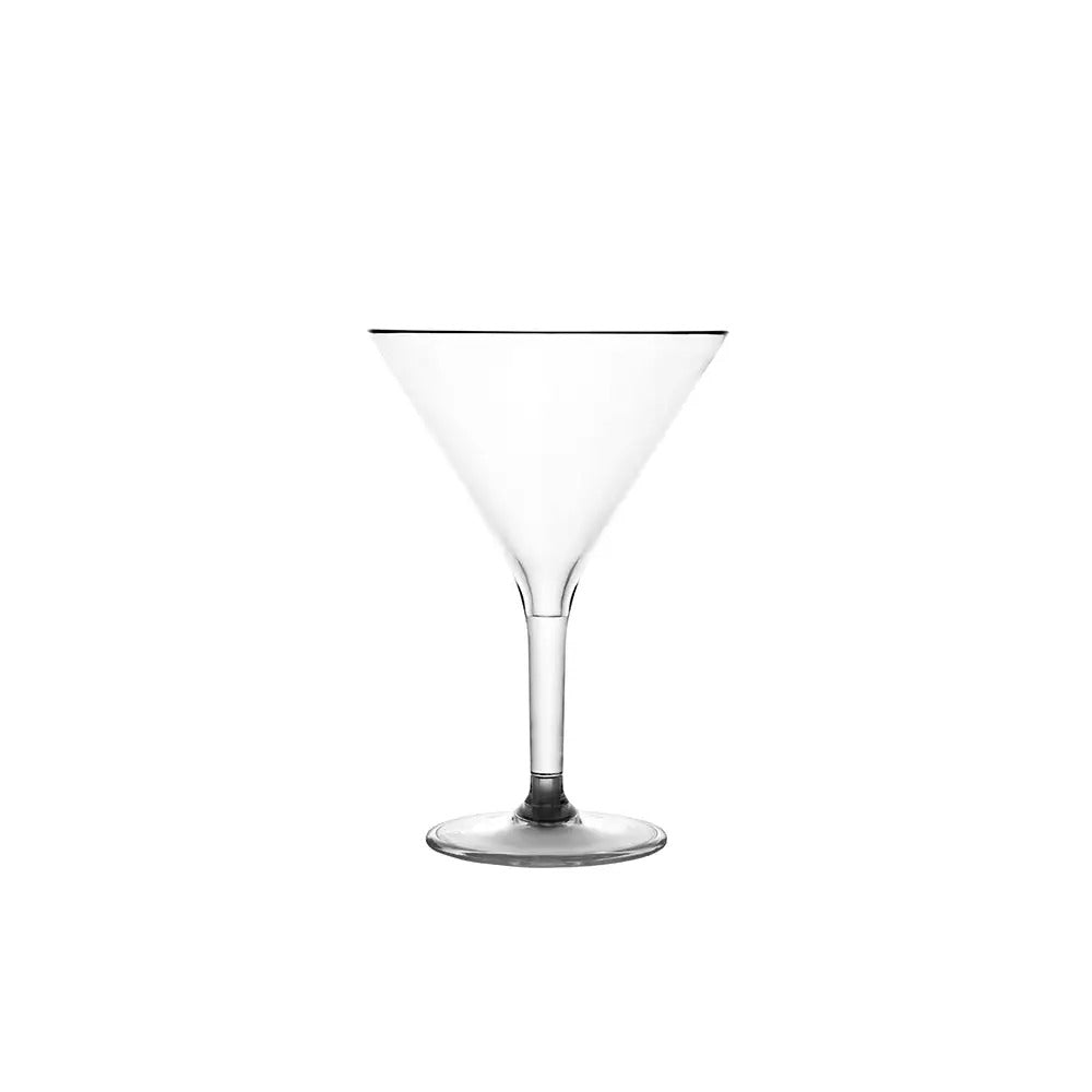 Tribeca Premium  Polycarbonate Pc White  Martini Glass 200 ml, BOX QUANTITY 48 PCS