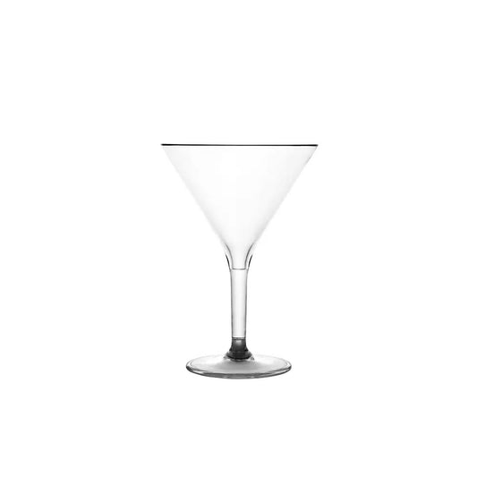 Tribeca Premium  Polycarbonate Pc White  Martini Glass 200 ml, BOX QUANTITY 48 PCS